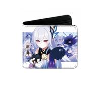 1 pc Anime Gen-Shin Portefeuille périphérique Jeu Portefeuille périphérique en Cuir Imprimé Section Courte，sty 2