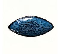 1 pc, Assiette à sushi feuille de saule bleu 10 pouces, Assiette pour dessert, salade, apéritif, dîner, etc., Compatible micro-ondes, four et lave-vaisselle, Résistant aux rayures