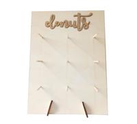 1 Pc Beignets Stand En Bois Durable Donuts Bar Dessert Cadre Rack Présentoir Pour La Figurine Miniature - Personnage Miniature