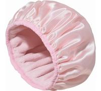 1 Pc Bonnet De Douche, Bonnet De Douche À Triple Couche Pour Les Femmes, Bonnet De Douche Imperméable Avec Liner Microfibre, Accessoires De Bain Pratiques, Grand Bonnet De Douche