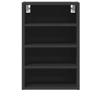 1 PC, Buffet Cuisine, vaisselier,Moderne Armoire suspendue ""Riga"" Noir 40x29,5x60 cm,Bois d'ingénierie@43889729120