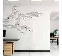 1 pc Circuit Board Technology Room Computer IT Software Science Waterproof Wall Stickers Wall Art Decor for home school 40X52cm