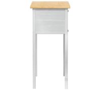 [1 pc]Console de Rangement - Blanc - Table console/armoire latérale - avec tiroir Blanc 73x35x73cm Pin mas9532