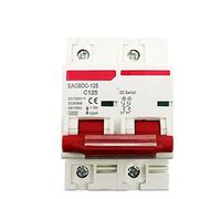 1 pc DC 1000 V Solaire Mini Disjoncteur Surcharge Protection Protecteur Commutateur 80A 100A 125A 2 P DC1000V MCB PV Système Photovoltaïque(100A)