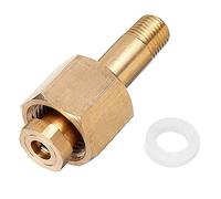 1 pc DIN 477 / W21.8 CO2 Dioxyde de carbone Régulateur Soupape Nipple d'écrou à écrou avec laveuse Entrée de rondelle Ensemble d'accessoires