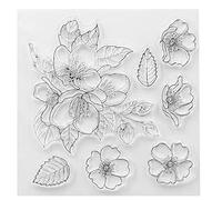 1 Pc Flower Transparent Tampon Clear Stampon Silicone Moule pour Décoration De L'album Photo De Scrapbooking