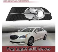 1 Pc Grille De Feu Antibrouillard Pour Buick Verano 2012-2017 Couvercle De Feu Antibrouillard Avant Gauche InfšŠrieur No.25887502 Noir, Ton Argent Abs