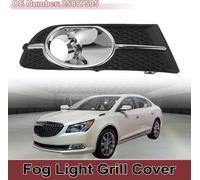 1 Pc Grille De Feu Antibrouillard Pour Buick Verano 2012-2017 Couvercle De Feu Antibrouillard Avant Droit InfšŠrieur De Pare-Chocs Inserts No.25887505 Noir, Ton Argent Abs