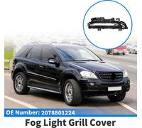 1 Pc Grille De Feu Antibrouillard Pour Mercedes-Benz Classe E W207 2009-2012 Abs Ton Argent, Noir Avant Droit Couverture InfšŠrieure De Feu Antibrouillard