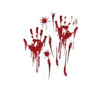 1 Pc Halloween Empreintes Digitales Gory Stickers Muraux DIY Décalque pour Haunted House Bar Fenêtre Porte Décor