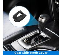 1 Pc Housse De Pommeau De Levier De Vitesse Pour Mitsubishi Outlander 2022-2023 En Simili Cuir Noir Fibre De Carbone Beige Protecteur De Poignée Changement Vitesse Anti-Dérapant