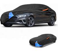 1 Pc Housse De Voiture Universelle Imperméable Toutes Saisons Extérieur Automobile Protection Anti-Uv Soleil Pluie 190T Polyester Noir Bleu Pour Berline Longueur 177" À 185"