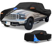 1 Pc Housse Voiture Universelle Imperméable Toutes Saisons Extérieur Automobile Protection Anti-Uv Soleil Pluie Complète 190T Polyester Noir Bleu Pour Camion Longueur 251" À 266"