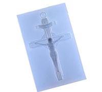 1 Pc Jésus Époxy Moule Polymère Argile Art Moules Croix Résine Ustensile