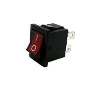 1 PC KCD1-201S-4P-R 21 * 15mm KCD1 220 V lumière LED rouge ON OFF 2 Positions 4 broches 4 P 6A/250 V Mini bateau voiture interrupteur à bascule bateau