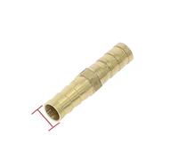 1 pc Laiton Droit Tuyau Raccord De Tuyau Égal Barb 4mm 5mm 6mm 8mm 10mm 12mm 16mm 19mm 25mm Gaz Cuivre Barbelé Coupleur Connecteur Adaptateur(8mm-6mm)