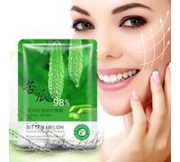 1 Pc Masque Facial Plante Cosmetique Soins De La Peau Beaute Hydratant Huile Contrôle Blanchissant Feuille Masque Concombre Aloes Baume Poire Masques