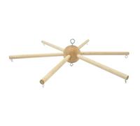 1 PC Mobile Hanger pour berceau, kit mobile de bricolage en bois naturel, Bell Wind Chimes Hanger pour bébé Home Mur Hanging Balcon.