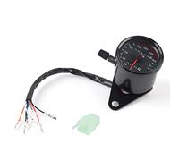 1 pc Moto Compteur De Vitesse, Universel Moto Compteur Odomètre Signal Double Affichage Numérique LED Compteur De Vitesse Jauge pour Mesurer La Vitesse(Noir), Compteur Automatique,tachymètre