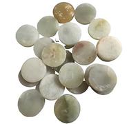 1 pc naturel améthyste Rose Quartz cristal peigne large dent cheveux Massage peignes pierres précieuses cadeaux Collection décoration de la chambre (Color : One Size, Size : Diameter about 25mm)