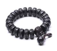 1 Pc Naturel Bois Tibétain Bouddhiste Bracelet Hommes Perles Méditation Mantra Bracelet pour Femmes Yoga Bijoux-Perles Taille 15 mm