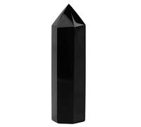 1 pc Naturel Obsidienne Noire, Unique Point De Pierre En Cristal Guérison Hexagonal Baguette Colonne DIY Bijoux Artisanat Décor À La Maison