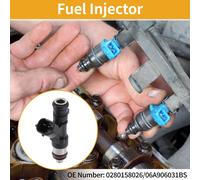 1 Pc No.0280158026/06A906031Bs Injecteur Carburant Pour Volkswagen Jetta 2.0 2004-2006 Voiture Moteur Débit Correspondance Buse Carburant