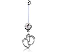 1 pc Nombril Anneaux Pieds de Femme Enceinte Balancent Anneau Corps Piercing Bijoux Cadeau pour Fille Practical and Professional