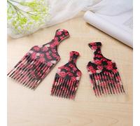 1 Pc Nouvelle Mode En Plastique Cheveux Fourche Peigne Cheveux Larges Dents Massage Peigne Pour Cheveux Boucles Coiffure Outil De Coiffure