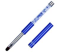 1 Pc Ovale Gel UV Brosse À Ongles Strass Poignée Professionnel Nail Art Outils Taille 8