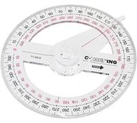 1 Pc Plastique 360 degrés 10cm rapporteur Circulaire Angle règle Finder Fournitures de Bureau scolaireDurabilité