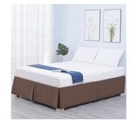 1 PC Polyester Imitation Silk Plissé Jupe Jupe Hôtel Ménage Ceinture Lit Protecteurs anti-poussière for le lit queen king Convient à La Maison, à La Chambre à Coucher et à(Shenka,King 200x203x35.5cm)