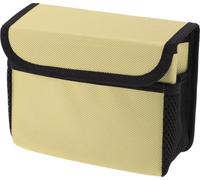1 Pc Poubelle De Voiture Pliable Portable 19X7X14Cm Beige En Tissu Oxford