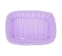 1 Pc Préparation Des Paniers De Rangement Nourriture Végétale Corbeille De Fruits En Rotin Panier De Rangement En Jacinthe Tissé Violet Coeur De Fille Paille Panier De Légumes