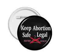 1 pc Pro Abortion Right Pro Choice Bouton Broches Support 1973 Roe V. Wade Badge rond Garder l'avortement en toute sécurité Cercle légal Épingles de poitrine Mon corps Mon utérus Mon choix Broche Déco