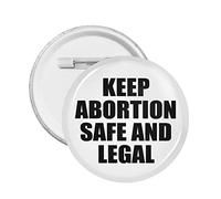 1 pc Pro Abortion Right Pro Choice Bouton Broches Support 1973 Roe V. Wade Badge rond Garder l'avortement en toute sécurité Cercle légal Épingles de poitrine Mon corps Mon utérus Mon choix Broche Déco