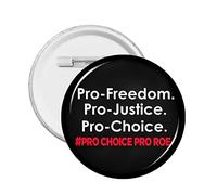 1 pc Pro Abortion Right Pro Choice Bouton Broches Support 1973 Roe V. Wade Badge rond Garder l'avortement en toute sécurité Cercle légal Épingles de poitrine Mon corps Mon utérus Mon choix Broche Déco