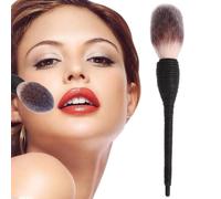 1 Pc Pro Femmes Kabuki Plat Contour Fard À Joues Poudre Fond De Teint Ombre À Paupieres Visage Maquillage Brosse Nature Chevre Cheveux Cosmetiques Outils