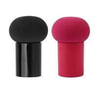 1 Pc Rond Mashroom Poudre Bouffee Baton Mini Doux Eponge Bouffee Rose Rouge Noir Maquillage Poudre Bouffee Outils
