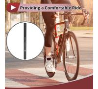 1 Pc Siège De Vélo Pour Enfants Pièces Cyclisme Vélo Poteaux De Selle De Vélo Durables Tube De Selle 22.2X300Mm Fibre De Carbone Noir Brillant