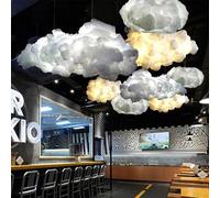 GUANSHAN 1 PC Simulation Nuage Pendentif Lumière Creative Fibre Synthétique PVC Nuage Lustre Flottant Nuage Plafonnier Décoratif Nuage Plafonnier Pour Chambre, Chambre D'enfants