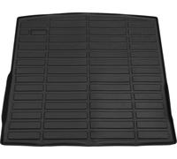 1 Pc Tapis De Coffre Arrière Pour Volkswagen Id.4 2021-24 Tpe Antidérapant Noir Tapis Coffre Arrière Pour Bagages Plateau De Coffre À Bagages À Face Plate Motif À Rayures Longues