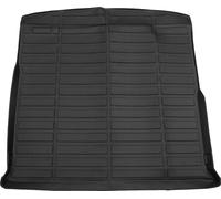 1 Pc Tapis De Coffre Arrière Pour Volkswagen Tiguan 5 Places 2018-2024 Tpe Noir Tapis De Coffre À Bagages Plateau De Coffre Plat Motif À Rayures Longues
