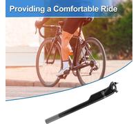 1 Pc Tige De Selle De Vélo 27.2X400Mm Tige De Selle De Vélo Tube De Selle Universel Coussin De Siège Réglable Angle En Fibre De Carbone Noir Brillant Gris