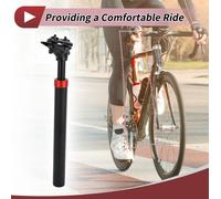 1 Pc Tige De Selle De Vélo De Montagne Avec Amortisseur De Suspension Selle De Vélo Tube De Selle 30.9X350Mm Noir Rouge Alliage D'Aluminium