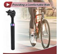 1 Pc Tige De Selle De Vélo De Montagne Avec Amortisseur De Suspension Tige De Selle De Vélo Tube De Selle 30.9X300Mm Noir Couleur Assortie Alliage D'Aluminium