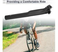 1 Pc Tige De Selle De Vélo Universelle 31.6X300Mm Tige De Selle De Vélo Motif Fibre De Carbone Noir Mat Fibre De Carbone