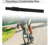 1 Pc Tige De Selle De Vélo Universelle Absorbant Les Chocs 27,2X300Mm Tube De Selle De Selle De Vélo En Alliage D'Aluminium Noir