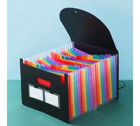 1 Pc Trieur Accordéon A4 25pochettes Avec Conception De Sac En Filet Papier Rangement - Life Trieur Valisette Rangement Documents Classeur A4 Organiseur Extensible, Onglets De Couleur