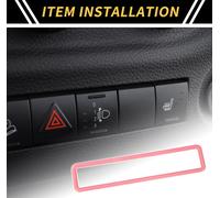 1 Pc Urgence Lumiššre Interrupteur Panneau Garniture Pour Jeep Wrangler Jk 2011-2017 Centrale Contr?le Lumiššre Bouton Panneau Couverture Garniture Abs Rose